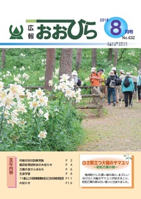広報おおひら2018年8月号の表紙