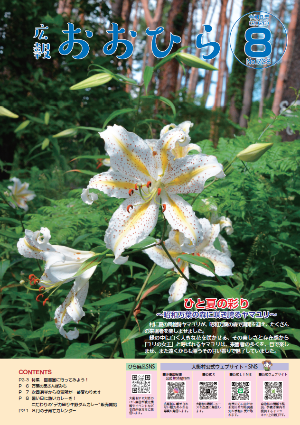広報おおひら8月号表紙